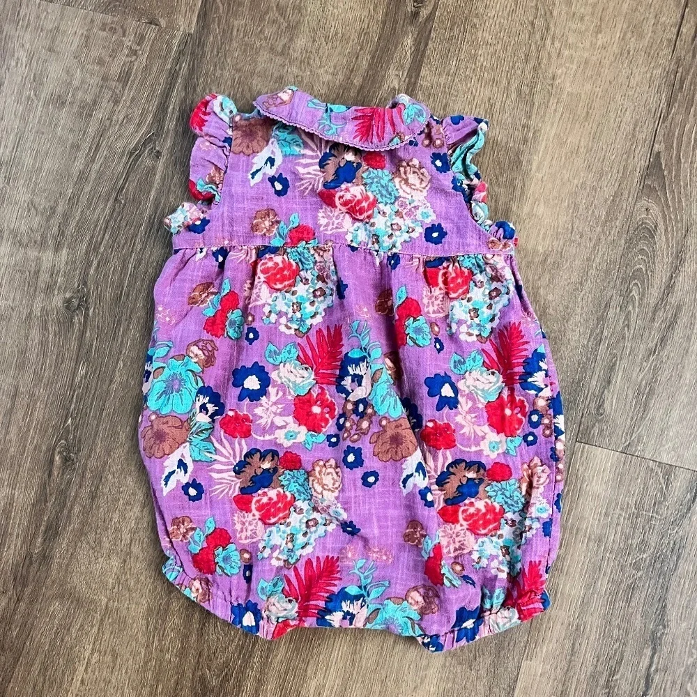 Lulaland Brooklyn Floral Onesie Sz 6M